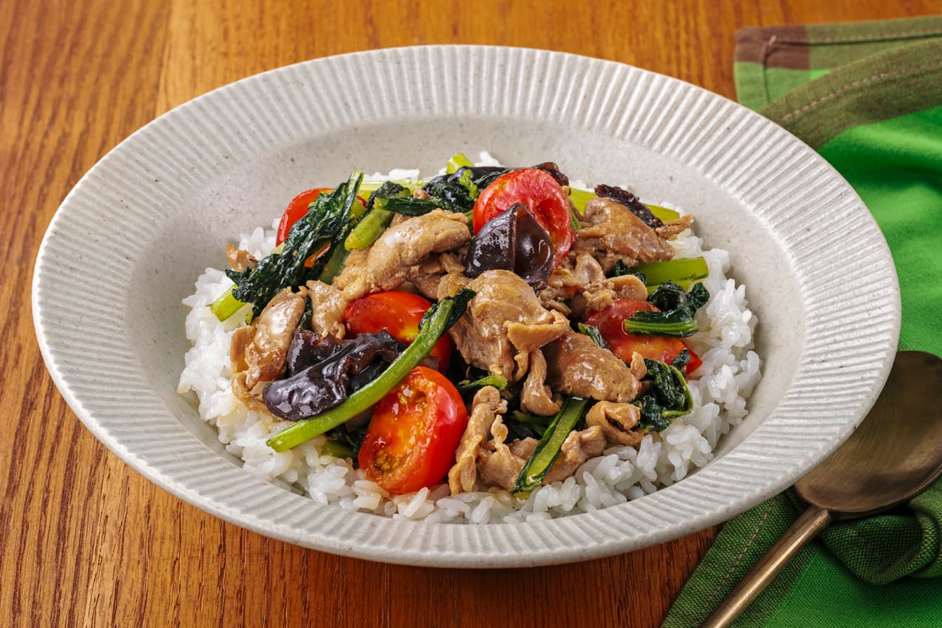 霧島黒豚の回鍋肉丼