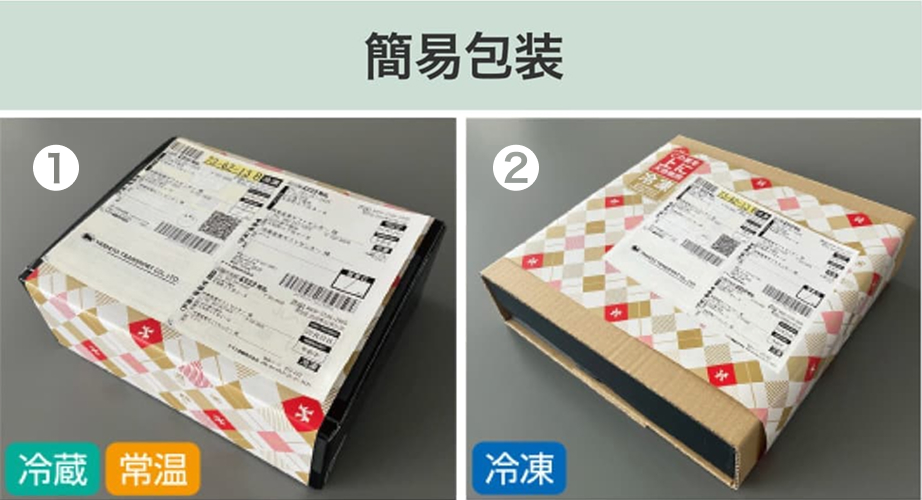 簡易包装の例